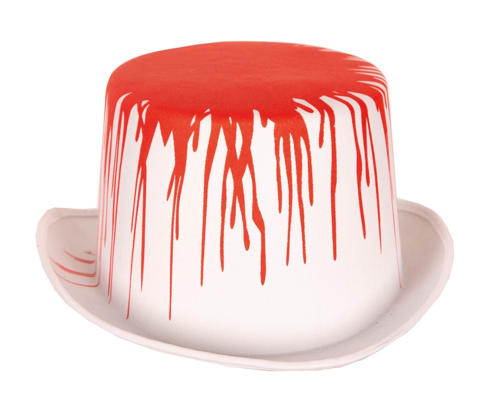 Halloween hoed wit met bloed