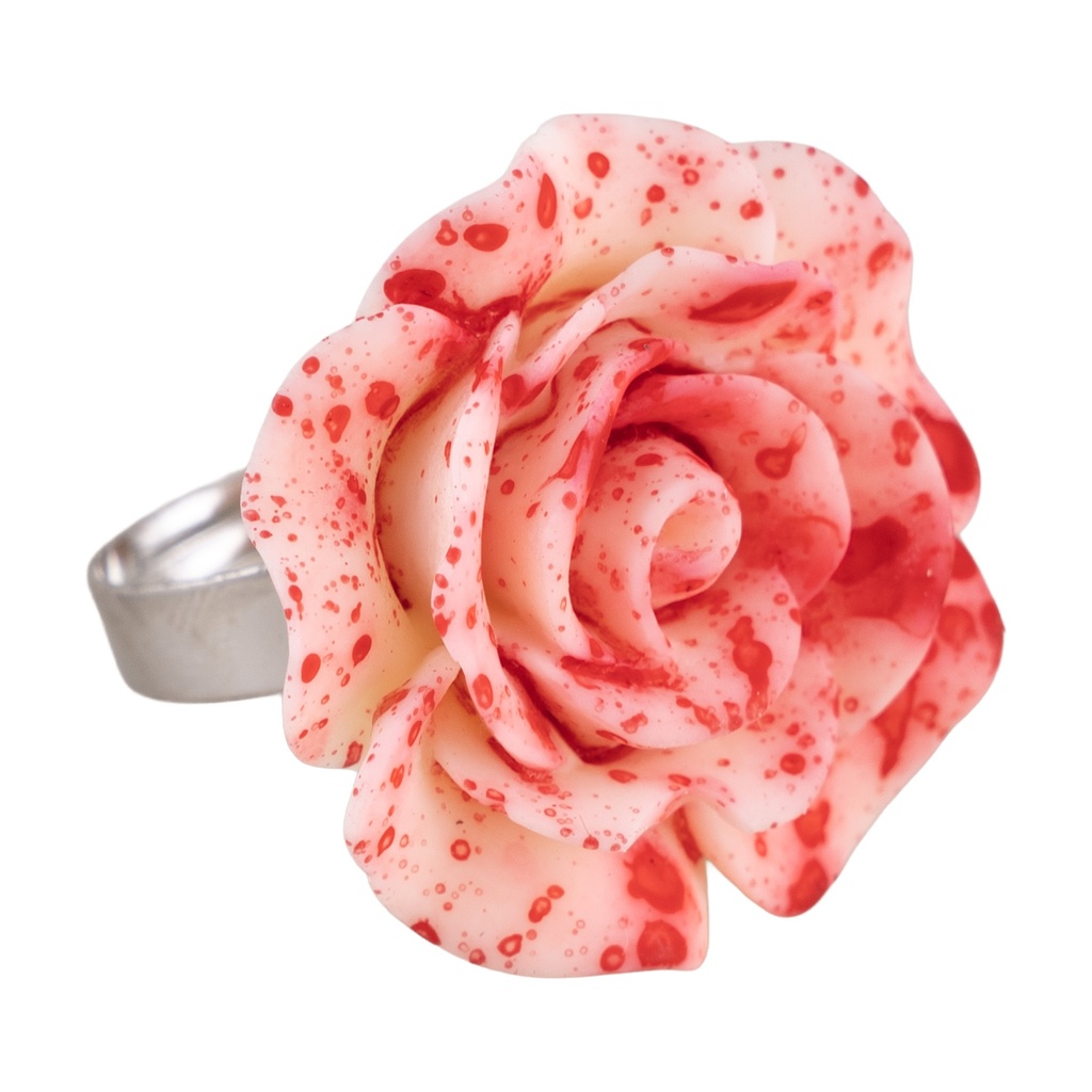 Ring bloem met bloed