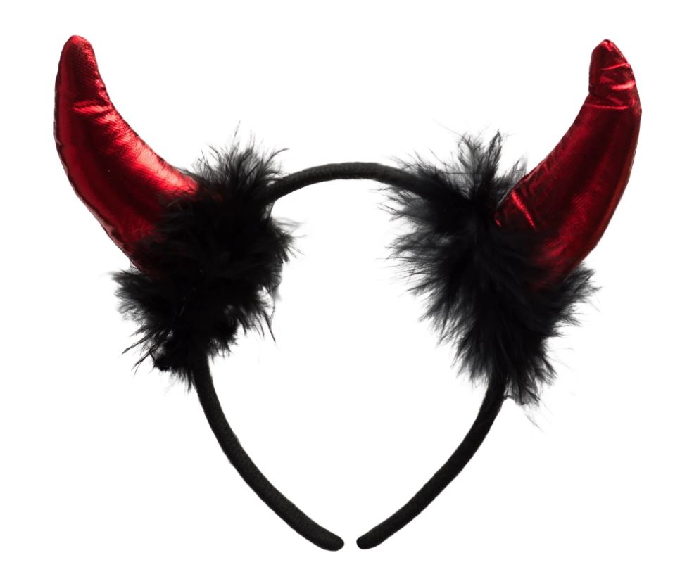 Diadeem duivel blinkend rood 