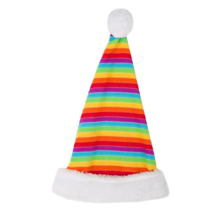 Kerstmuts regenboog 