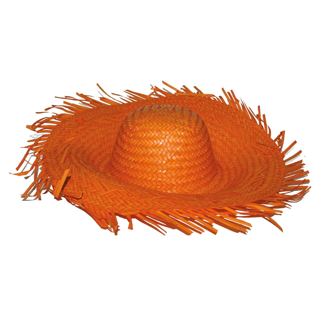 Strohoed oranje
