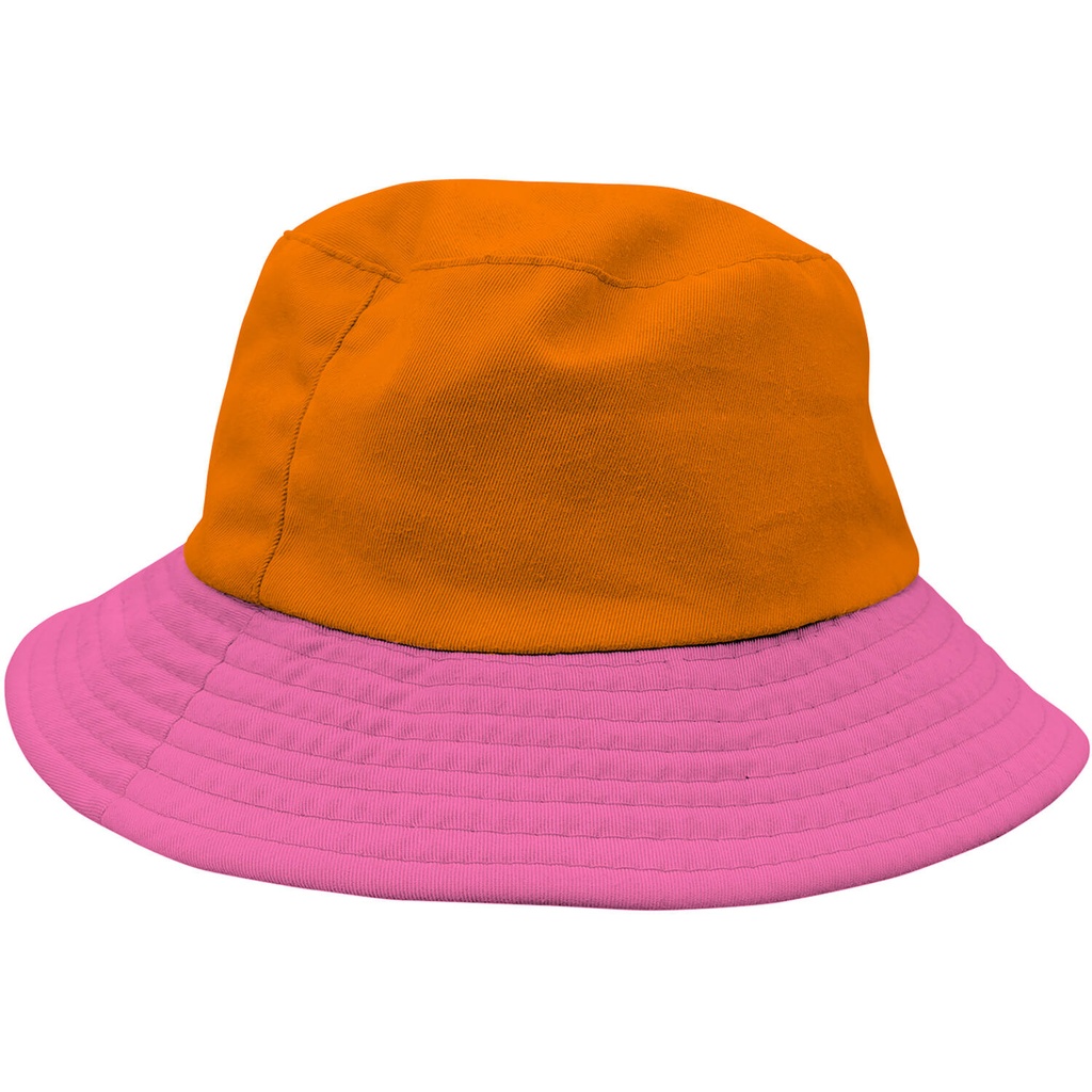 Vissershoed oranje roze