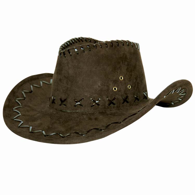 Cowboyhoed leerlintjes bruin