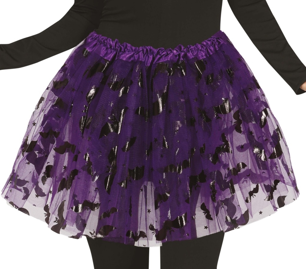Tutu kind paars met vleermuis