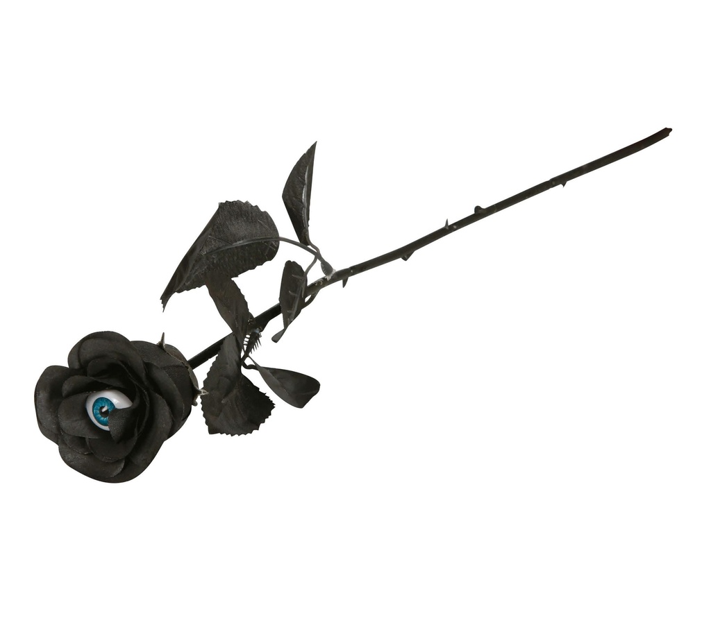 Zwarte roos met oog