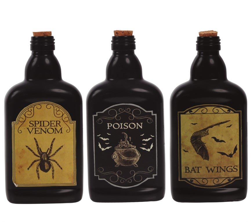 Flessen met dierenvergif