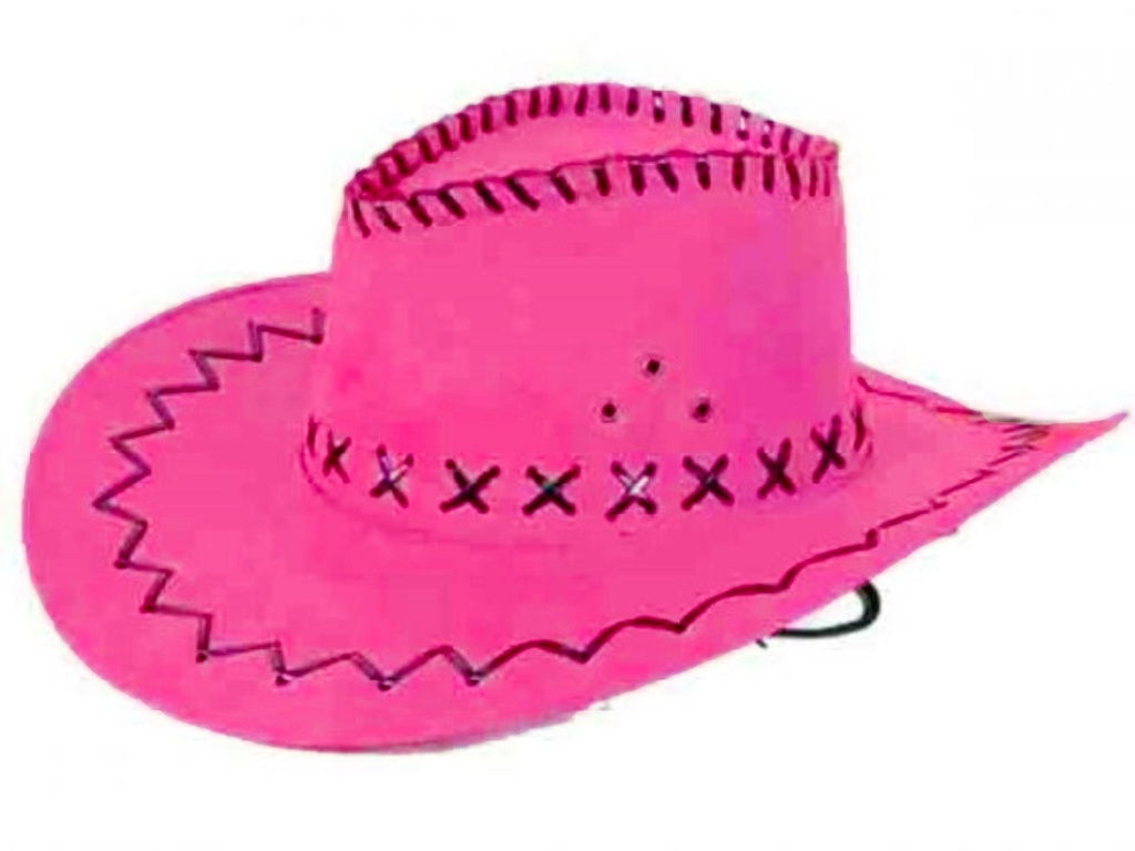 Cowboyhoed leerlintjes roze