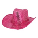 Cowboy hoed roze paillet