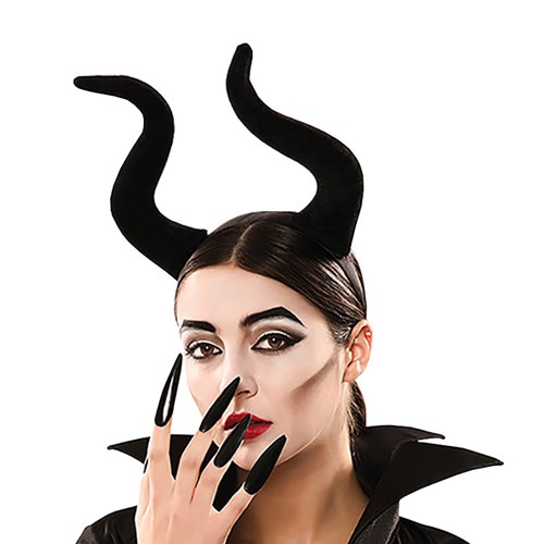 Haarband Maleficent zwarte hoorns