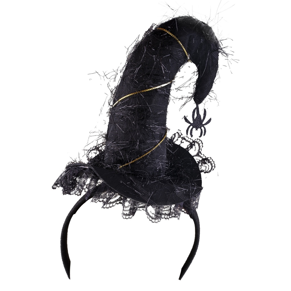 Mini heksenhoed op diadeem
