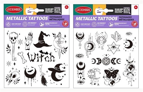 Tattoo halloween metallic