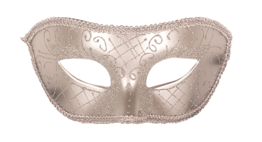 Oogmasker zilver