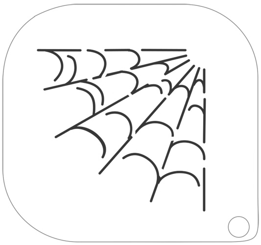 Make-up template spinnenweb