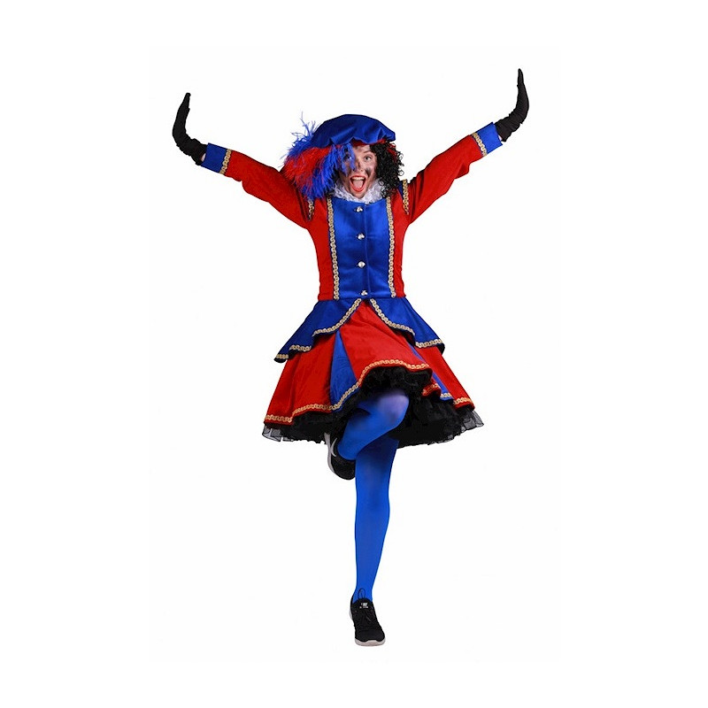 Mietenkostuum Madrid blauw - rood