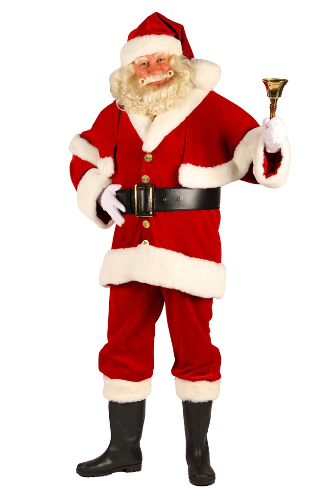 Kerstman luxe met cape