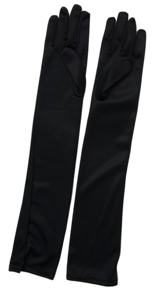 Handschoenen lang zwarte piet