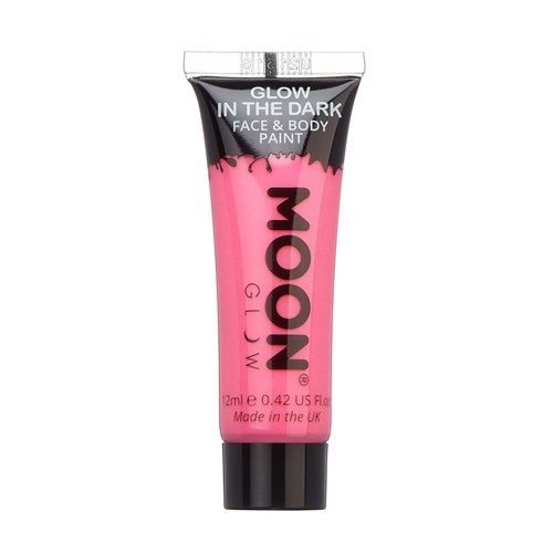 Face & Body paint GLOW IN THE DARK roze