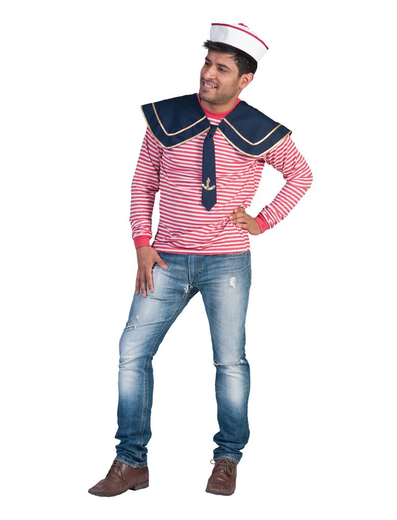 Matrozenkraag blauw met das
