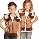 Gilet kind Western camel 