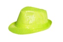 Deukhoed paillet fluo geel
