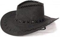 Cowboyhoed leerlintjes zwart