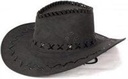 Cowboyhoed leerlintjes zwart