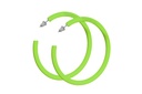 Oorbellen rond fluo groen