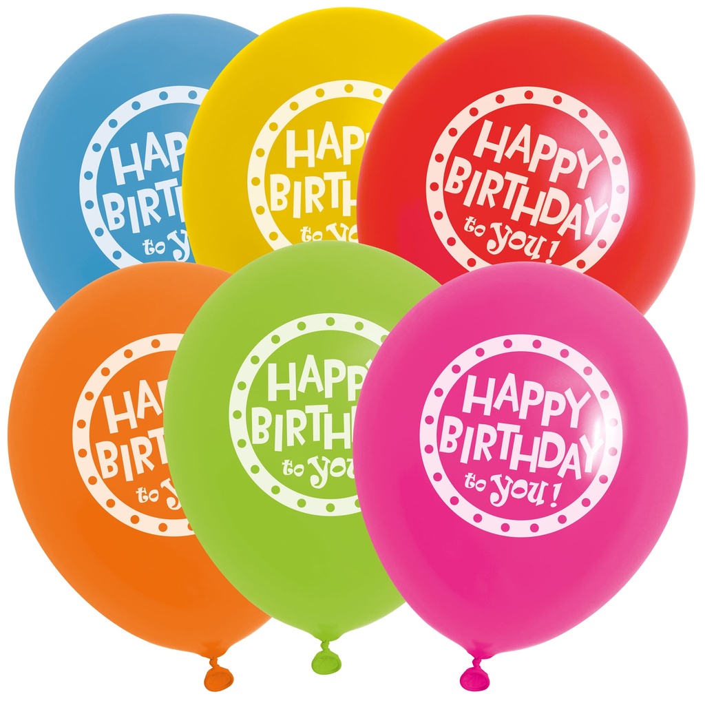 Ballonen HAPPY BIRTHDAY TO YOU