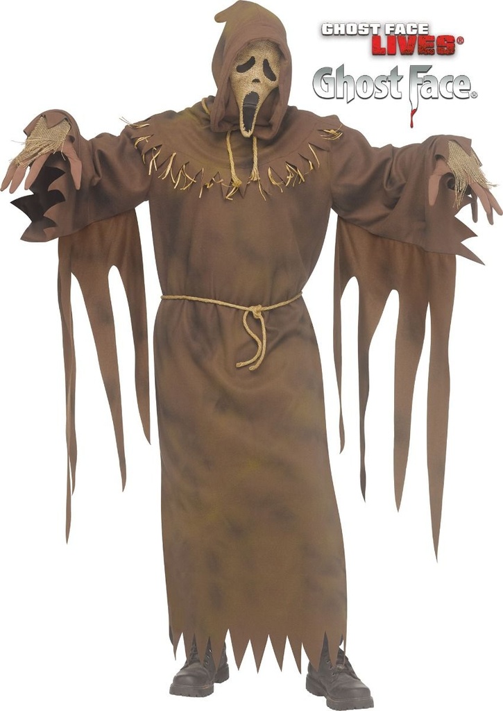 Halloweenkostuum met masker Ghost Face vogelverschrikker