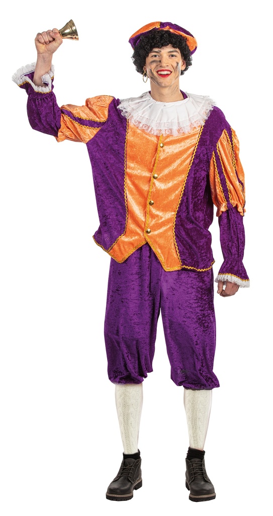Pietenkostuum oranje - paars