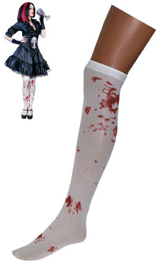 Kniekousen met bloedspatten