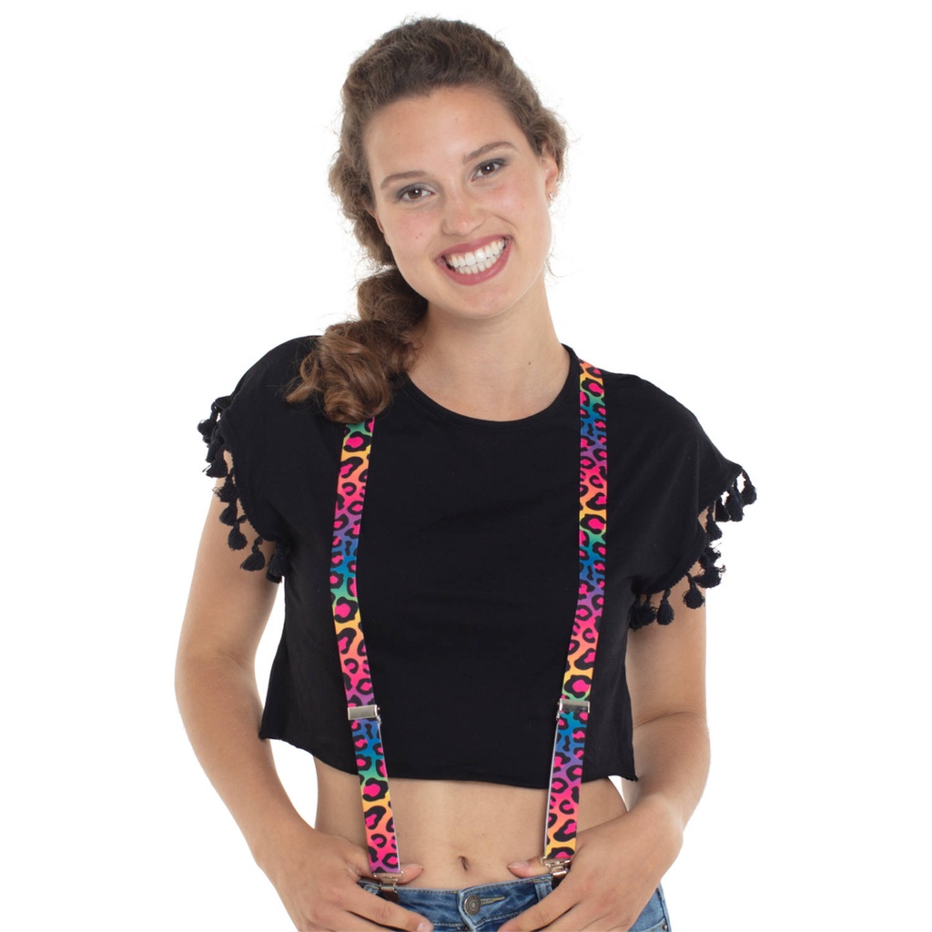 Bretellen luipaard mulitcolor