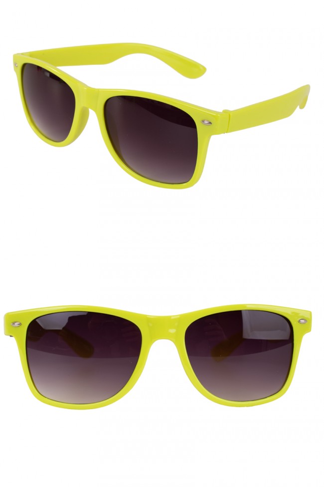 Bril Blues Brothers geel donker glas