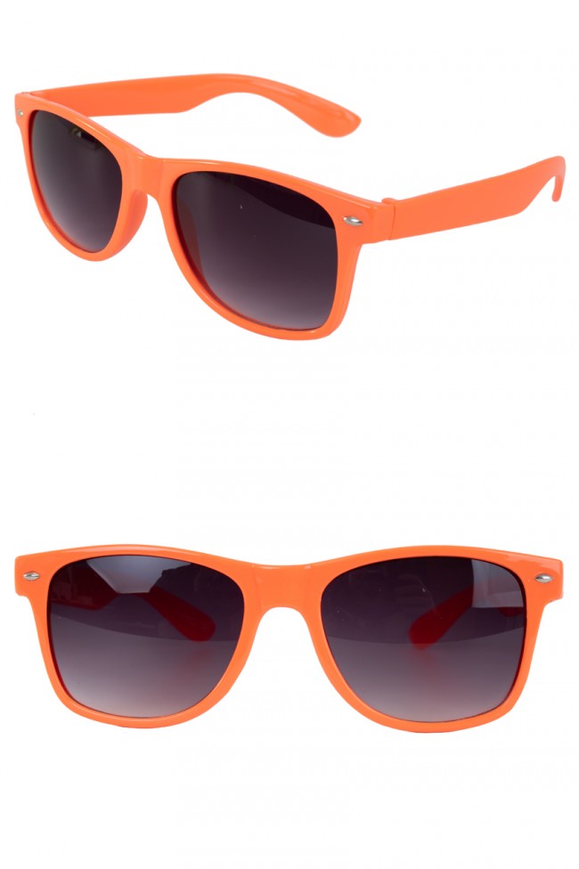 Bril Blues Brothers oranje donker glas