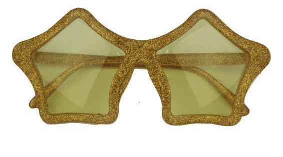 Bril Sterren glitter goud
