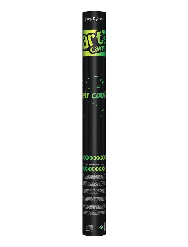 Confettikanon groen 60 cm
