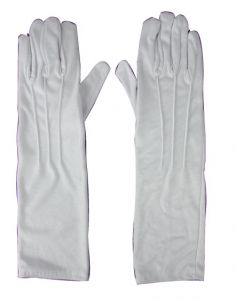 Handschoenen kort wit