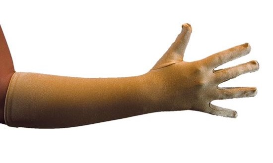 Handschoenen satijn goud