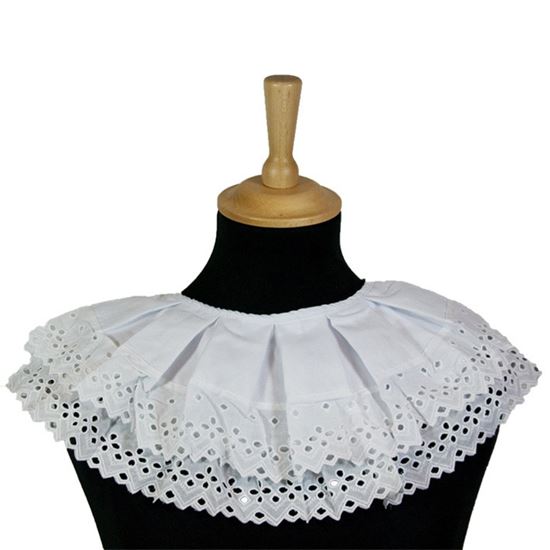 Pietenkraag wit geborduurd