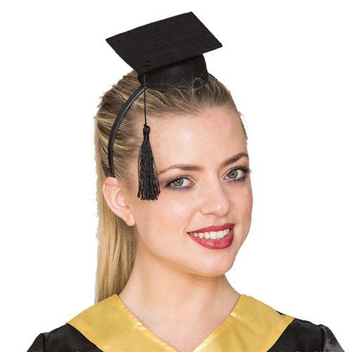 Afstudeerhoed mini op diadeem