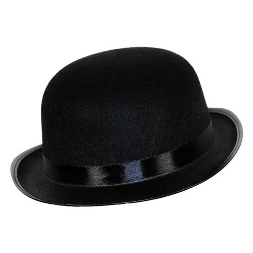 Bolhoed wolvilt zwart