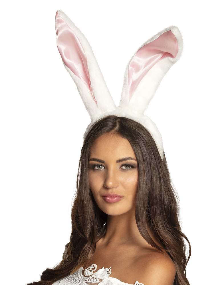 Diadeem konijn wit groot