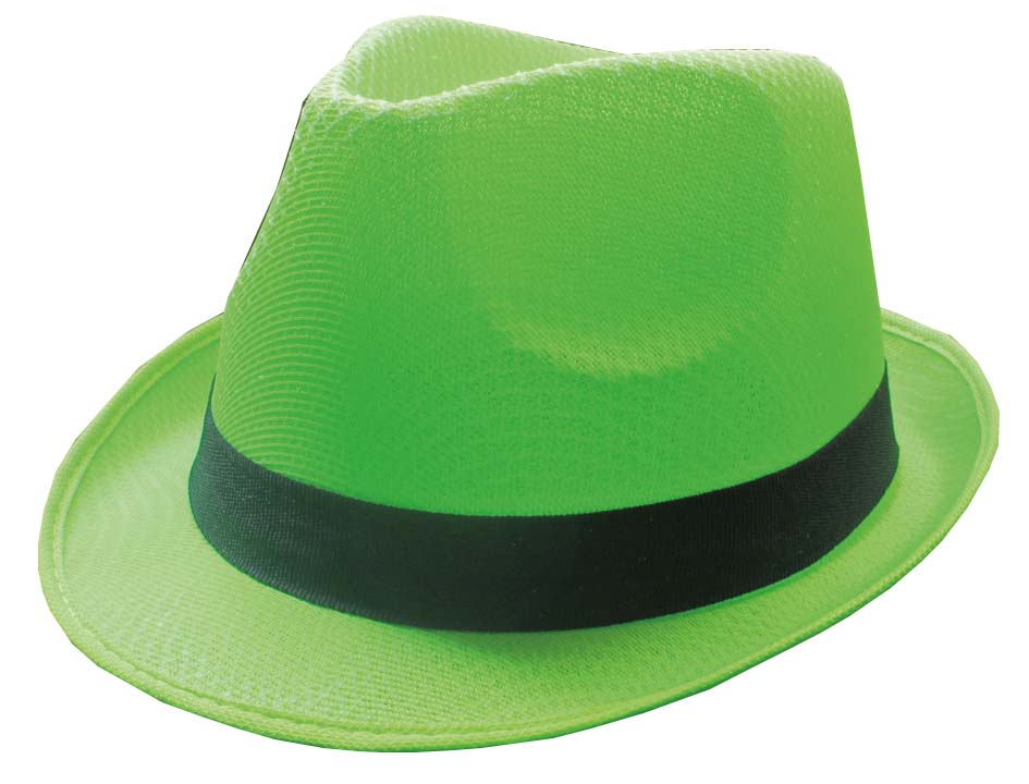 Deukhoed groen met glitterband