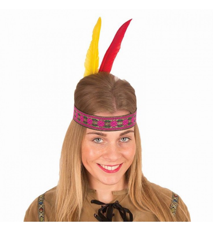 Indianenpluim geel rode pluim