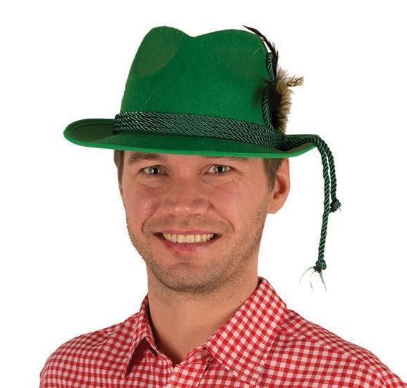Oktoberfest tirolerhoed groen
