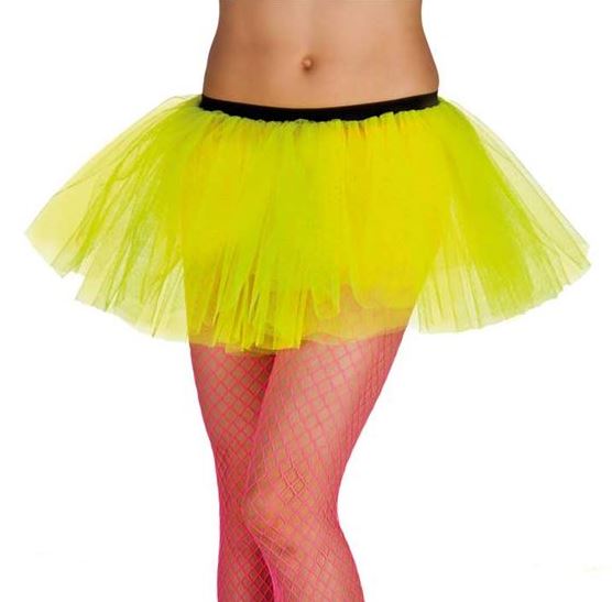 Tutu kort fluo geel