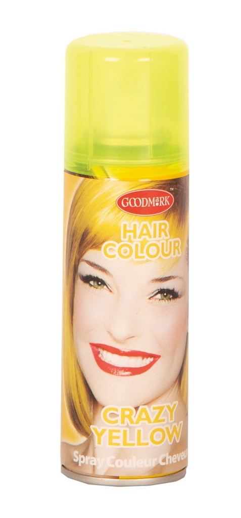 Haarspray fluo geel - Crazy Yellow