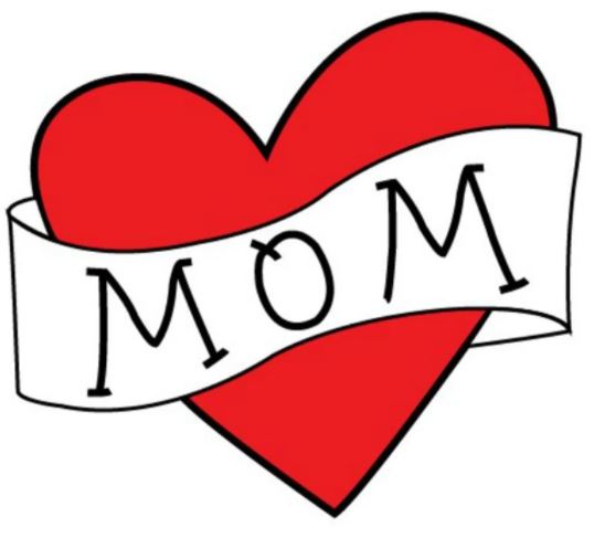 Tattoo hart MOM