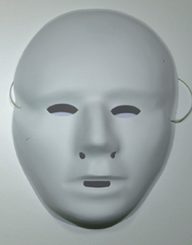 Masker volwassengezicht wit