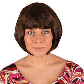 Pruik Chinese girl carré bruin